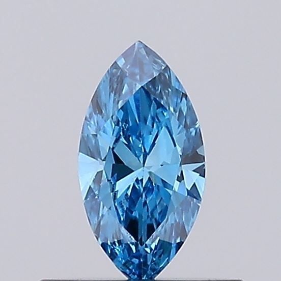 Loose Diamond - MARQUISE 0.28ct Fancy Vivid Blue VS1: Loose Diamond - MARQUISE 0.28ct Fancy Vivid Blue VS1 Source: This is a real non-mined Diamond that has been grown in a lab Shape: MARQUISE Carats: 0.28 Color: Fancy Vivid Blue Certification: IGI Video
