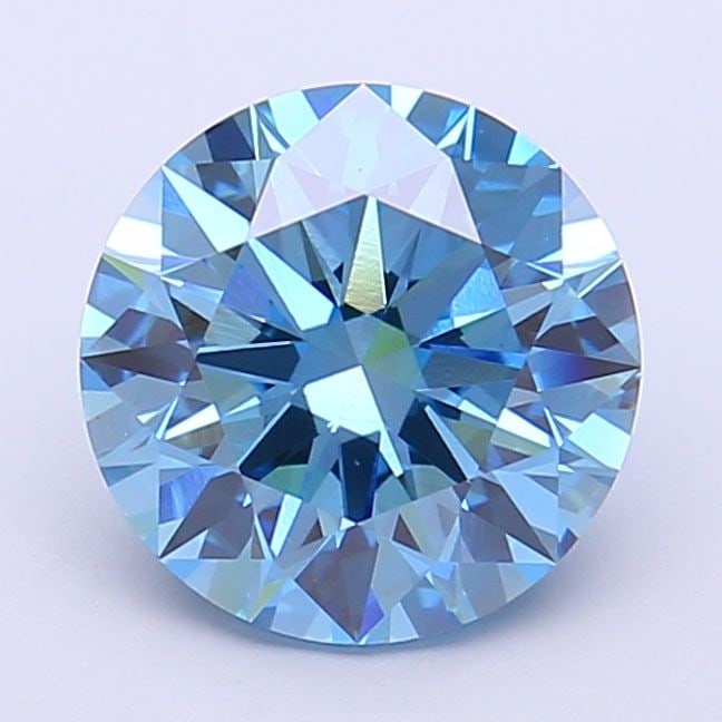 Ideal Loose Diamond - ROUND 2.53ct Fancy Vivid Blue VVS2: Ideal Loose Diamond - ROUND 2.53ct Fancy Vivid Blue VVS2 Source: This is a real non-mined Diamond that has been grown in a lab Shape: ROUND Carats: 2.53 Color: Fancy Vivid Blue Certification: IGI Vide