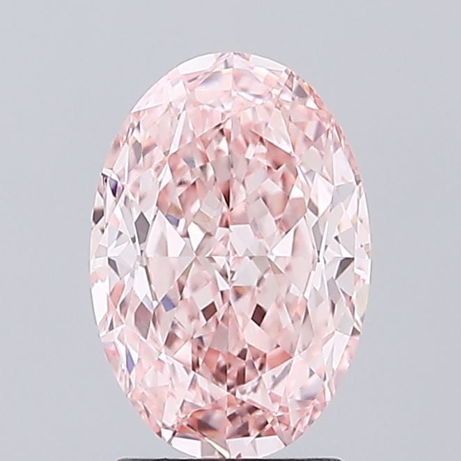 Loose Diamond - OVAL 2.07ct Fancy Vivid Pink VVS2: Loose Diamond - OVAL 2.07ct Fancy Vivid Pink VVS2 Source: This is a real non-mined Diamond that has been grown in a lab Shape: OVAL Carats: 2.07 Color: Fancy Vivid Pink Certification: IGI Video: