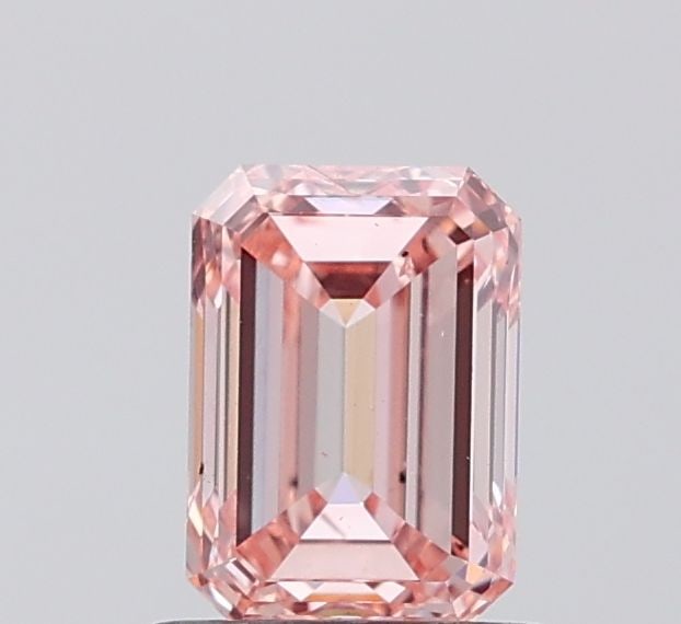 Loose Diamond - EMERALD 1.02ct Fancy Light Pink Brown SI1: Loose Diamond - EMERALD 1.02ct Fancy Light Pink Brown SI1 Source: This is a real non-mined Diamond that has been grown in a lab Shape: EMERALD Carats: 1.02 Color: Fancy Light Pink Brown Certification: