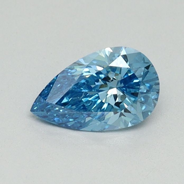 Loose Diamond - PEAR 0.46ct Fancy Blue VS1: Loose Diamond - PEAR 0.46ct Fancy Blue VS1 Source: This is a real non-mined Diamond that has been grown in a lab Shape: PEAR Carats: 0.46 Color: Fancy Blue Certification: NONE Video: