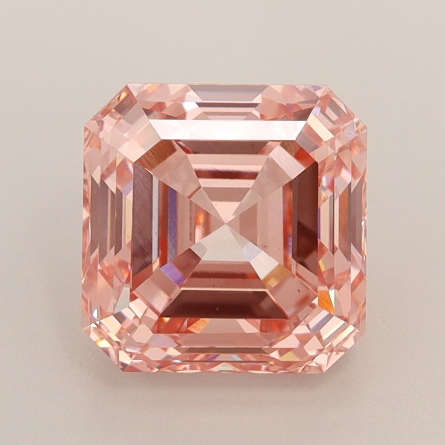 Loose Diamond - SQUARE EMERALD 3.68ct Fancy Intense Pink VS1: Loose Diamond - SQUARE EMERALD 3.68ct Fancy Intense Pink VS1 Source: This is a real non-mined Diamond that has been grown in a lab Shape: SQUARE EMERALD Carats: 3.68 Color: Fancy Intense Pink Certific