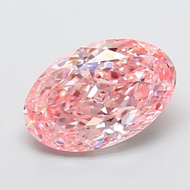 Loose Diamond - OVAL 1.9ct Fancy Vivid Pink IF: Loose Diamond - OVAL 1.9ct Fancy Vivid Pink IF Source: This is a real non-mined Diamond that has been grown in a lab Shape: OVAL Carats: 1.9 Color: Fancy Vivid Pink Certification: IGI Video: