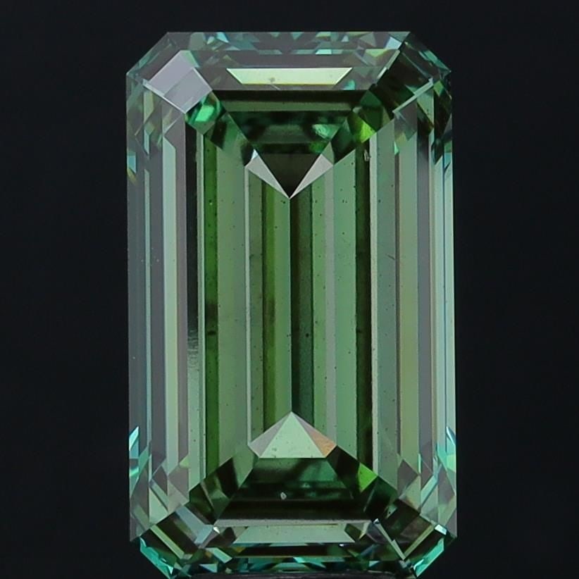 Loose Diamond - EMERALD 10.06ct Fancy Vivid Green VS2 (1 of 1)