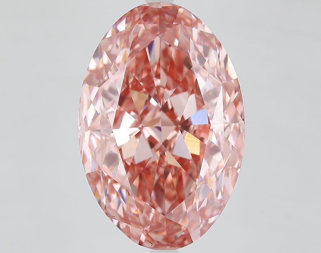 Loose Diamond - OVAL 15.03ct Fancy Vivid Pink VS1: Loose Diamond - OVAL 15.03ct Fancy Vivid Pink VS1 Source: This is a real non-mined Diamond that has been grown in a lab Shape: OVAL Carats: 15.03 Color: Fancy Vivid Pink Certification: IGI Video: