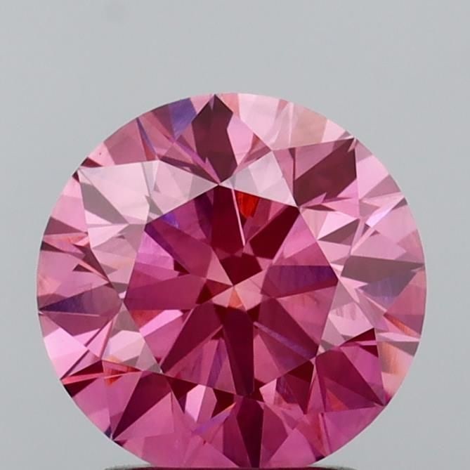Ideal Loose Diamond - ROUND 2.0ct Fancy Vivid Pink VS2: Ideal Loose Diamond - ROUND 2.0ct Fancy Vivid Pink VS2 Source: This is a real non-mined Diamond that has been grown in a lab Shape: ROUND Carats: 2.0 Color: Fancy Vivid Pink Certification: IGI Video: