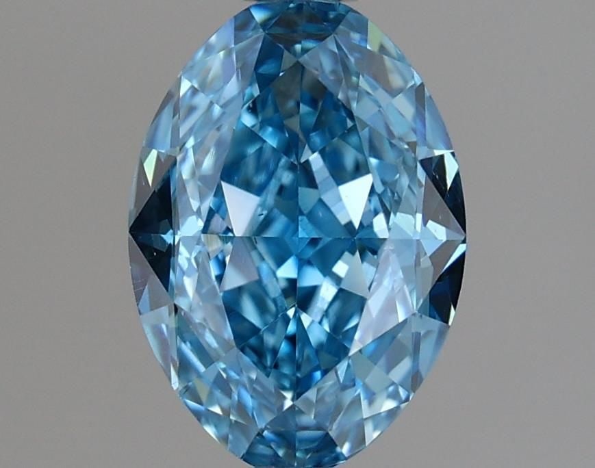 Loose Diamond - OVAL 1.35ct Fancy Vivid Blue VS1: Loose Diamond - OVAL 1.35ct Fancy Vivid Blue VS1 Source: This is a real non-mined Diamond that has been grown in a lab Shape: OVAL Carats: 1.35 Color: Fancy Vivid Blue Certification: IGI Video: