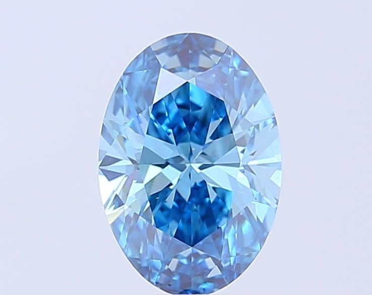Loose Diamond - OVAL 1.5ct Fancy Vivid Blue VS1: Loose Diamond - OVAL 1.5ct Fancy Vivid Blue VS1 Source: This is a real non-mined Diamond that has been grown in a lab Shape: OVAL Carats: 1.5 Color: Fancy Vivid Blue Certification: IGI Video: