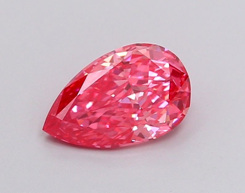 Loose Diamond - PEAR 1.03ct Fancy Vivid Pink VVS2: Loose Diamond - PEAR 1.03ct Fancy Vivid Pink VVS2 Source: This is a real non-mined Diamond that has been grown in a lab Shape: PEAR Carats: 1.03 Color: Fancy Vivid Pink Certification: IGI Video: