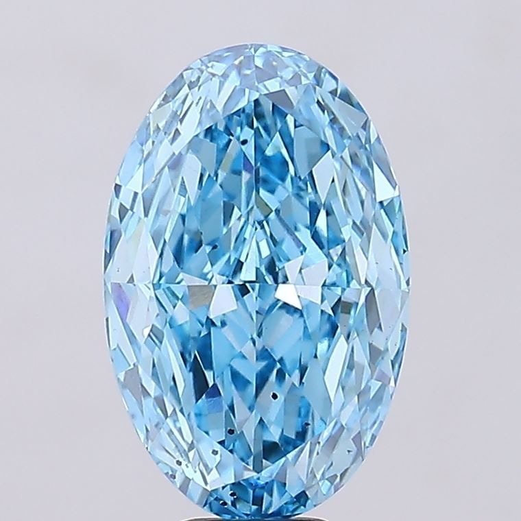 Loose Diamond - OVAL 9.15ct Fancy Vivid Blue VS2: Loose Diamond - OVAL 9.15ct Fancy Vivid Blue VS2 Source: This is a real non-mined Diamond that has been grown in a lab Shape: OVAL Carats: 9.15 Color: Fancy Vivid Blue Certification: IGI Video: