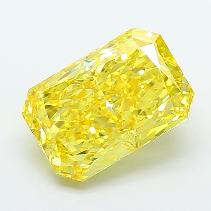 Loose Diamond - RADIANT 5.1ct Fancy Vivid Yellow VS2: Loose Diamond - RADIANT 5.1ct Fancy Vivid Yellow VS2 Source: This is a real non-mined Diamond that has been grown in a lab Shape: RADIANT Carats: 5.1 Color: Fancy Vivid Yellow Certification: IGI Video