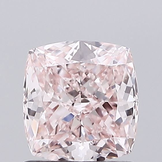 Loose Diamond - CUSHION MODIFIED 1.07ct Fancy Light Pink VVS2: Loose Diamond - CUSHION MODIFIED 1.07ct Fancy Light Pink VVS2 Source: This is a real non-mined Diamond that has been grown in a lab Shape: CUSHION MODIFIED Carats: 1.07 Color: Fancy Light Pink Certifi