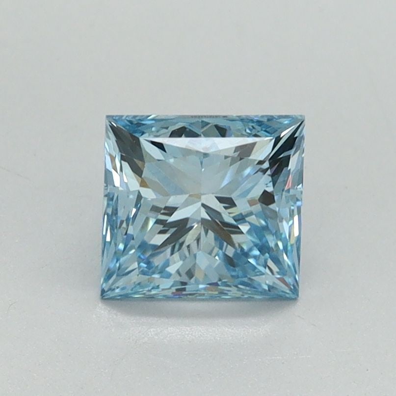 Loose Diamond - PRINCESS 1.07ct Fancy Vivid Blue VS1: Loose Diamond - PRINCESS 1.07ct Fancy Vivid Blue VS1 Source: This is a real non-mined Diamond that has been grown in a lab Shape: PRINCESS Carats: 1.07 Color: Fancy Vivid Blue Certification: IGI Video