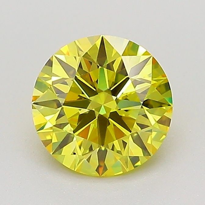 Ideal Loose Diamond - ROUND 1.04ct Fancy Vivid Yellow VVS2: Ideal Loose Diamond - ROUND 1.04ct Fancy Vivid Yellow VVS2 Source: This is a real non-mined Diamond that has been grown in a lab Shape: ROUND Carats: 1.04 Color: Fancy Vivid Yellow Certification: IGI 