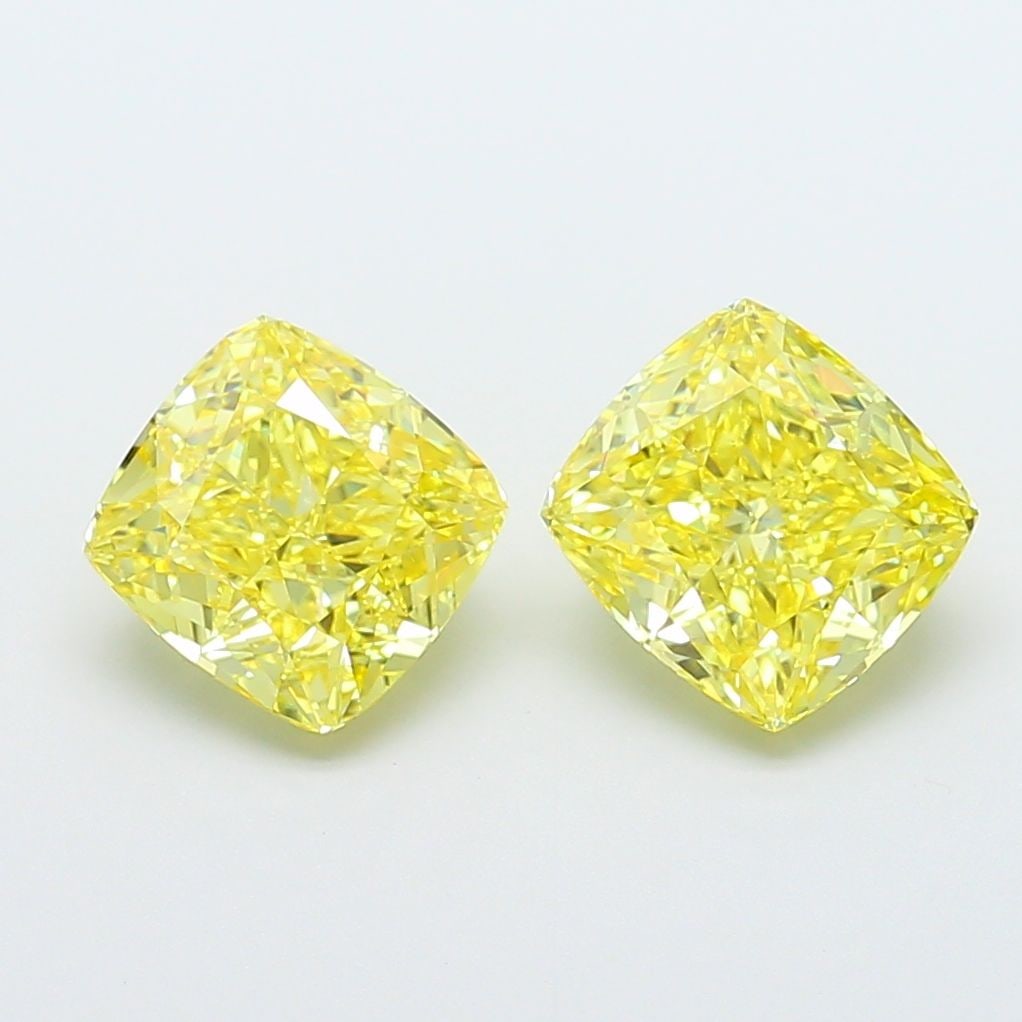 Loose Diamond - CUSHION MODIFIED 2.54ct Fancy Intense Yellow VS2 (1 of 1)