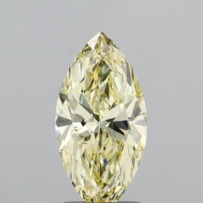 Loose Diamond - MARQUISE 1.31ct Fancy Yellow VVS2: Loose Diamond - MARQUISE 1.31ct Fancy Yellow VVS2 Source: This is a real non-mined Diamond that has been grown in a lab Shape: MARQUISE Carats: 1.31 Color: Fancy Yellow Certification: IGI Video: