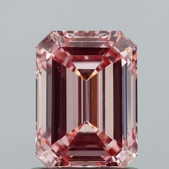 Loose Diamond - EMERALD 1.09ct Fancy Intense Pink VS1: Loose Diamond - EMERALD 1.09ct Fancy Intense Pink VS1 Source: This is a real non-mined Diamond that has been grown in a lab Shape: EMERALD Carats: 1.09 Color: Fancy Intense Pink Certification: IGI Vid