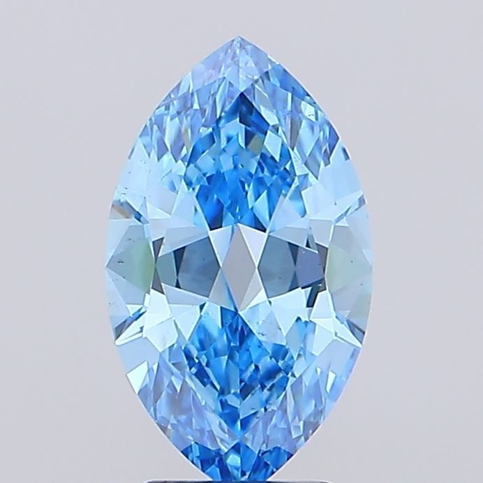 Loose Diamond - MARQUISE 3.02ct Fancy Vivid Blue VS2: Loose Diamond - MARQUISE 3.02ct Fancy Vivid Blue VS2 Source: This is a real non-mined Diamond that has been grown in a lab Shape: MARQUISE Carats: 3.02 Color: Fancy Vivid Blue Certification: IGI Video