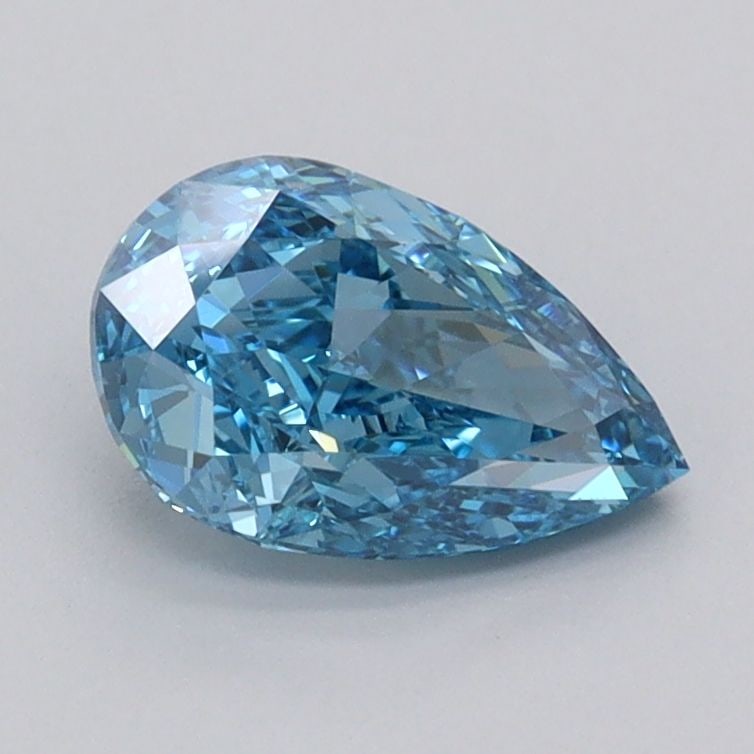 Loose Diamond - PEAR 1.06ct Fancy Vivid Blue VS1: Loose Diamond - PEAR 1.06ct Fancy Vivid Blue VS1 Source: This is a real non-mined Diamond that has been grown in a lab Shape: PEAR Carats: 1.06 Color: Fancy Vivid Blue Certification: IGI Video: