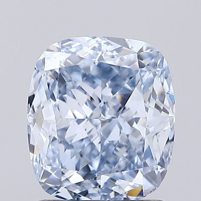 Loose Diamond - CUSHION MODIFIED 1.5ct Fancy Light Blue VS2: Loose Diamond - CUSHION MODIFIED 1.5ct Fancy Light Blue VS2 Source: This is a real non-mined Diamond that has been grown in a lab Shape: CUSHION MODIFIED Carats: 1.5 Color: Fancy Light Blue Certificat