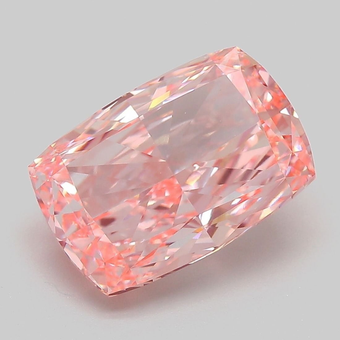 Loose Diamond - CUSHION MODIFIED 5.12ct Fancy Vivid Pink VVS2: Loose Diamond - CUSHION MODIFIED 5.12ct Fancy Vivid Pink VVS2 Source: This is a real non-mined Diamond that has been grown in a lab Shape: CUSHION MODIFIED Carats: 5.12 Color: Fancy Vivid Pink Certifi