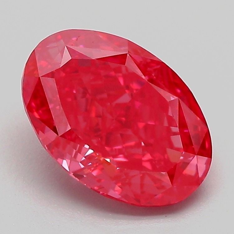 Loose Diamond - OVAL 2.1ct Fancy Vivid Pink VS1: Loose Diamond - OVAL 2.1ct Fancy Vivid Pink VS1 Source: This is a real non-mined Diamond that has been grown in a lab Shape: OVAL Carats: 2.1 Color: Fancy Vivid Pink Certification: IGI Video: