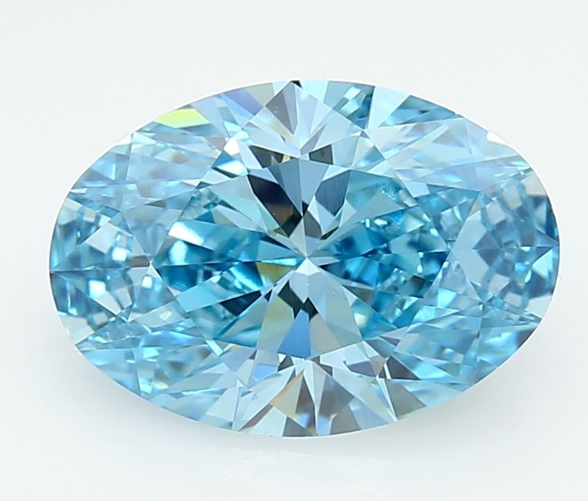 Loose Diamond - OVAL 3.05ct Fancy Vivid Blue VVS1: Loose Diamond - OVAL 3.05ct Fancy Vivid Blue VVS1 Source: This is a real non-mined Diamond that has been grown in a lab Shape: OVAL Carats: 3.05 Color: Fancy Vivid Blue Certification: IGI Video: