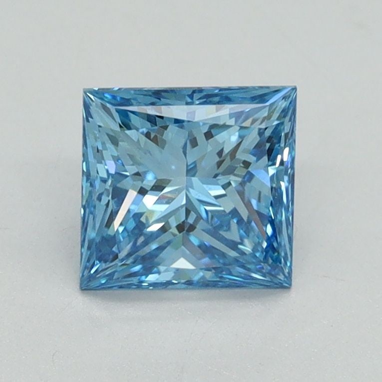 Loose Diamond - PRINCESS 1.05ct Fancy Vivid Blue VS1: Loose Diamond - PRINCESS 1.05ct Fancy Vivid Blue VS1 Source: This is a real non-mined Diamond that has been grown in a lab Shape: PRINCESS Carats: 1.05 Color: Fancy Vivid Blue Certification: IGI Video