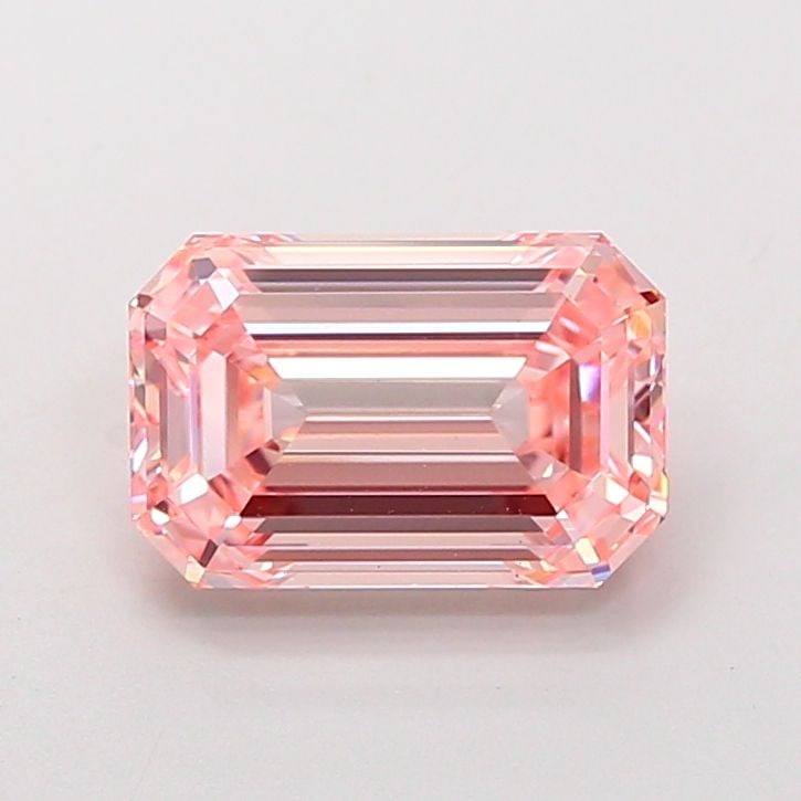 Loose Diamond - EMERALD 3.85ct Fancy Intense Pink VS1: Loose Diamond - EMERALD 3.85ct Fancy Intense Pink VS1 Source: This is a real non-mined Diamond that has been grown in a lab Shape: EMERALD Carats: 3.85 Color: Fancy Intense Pink Certification: IGI Vid