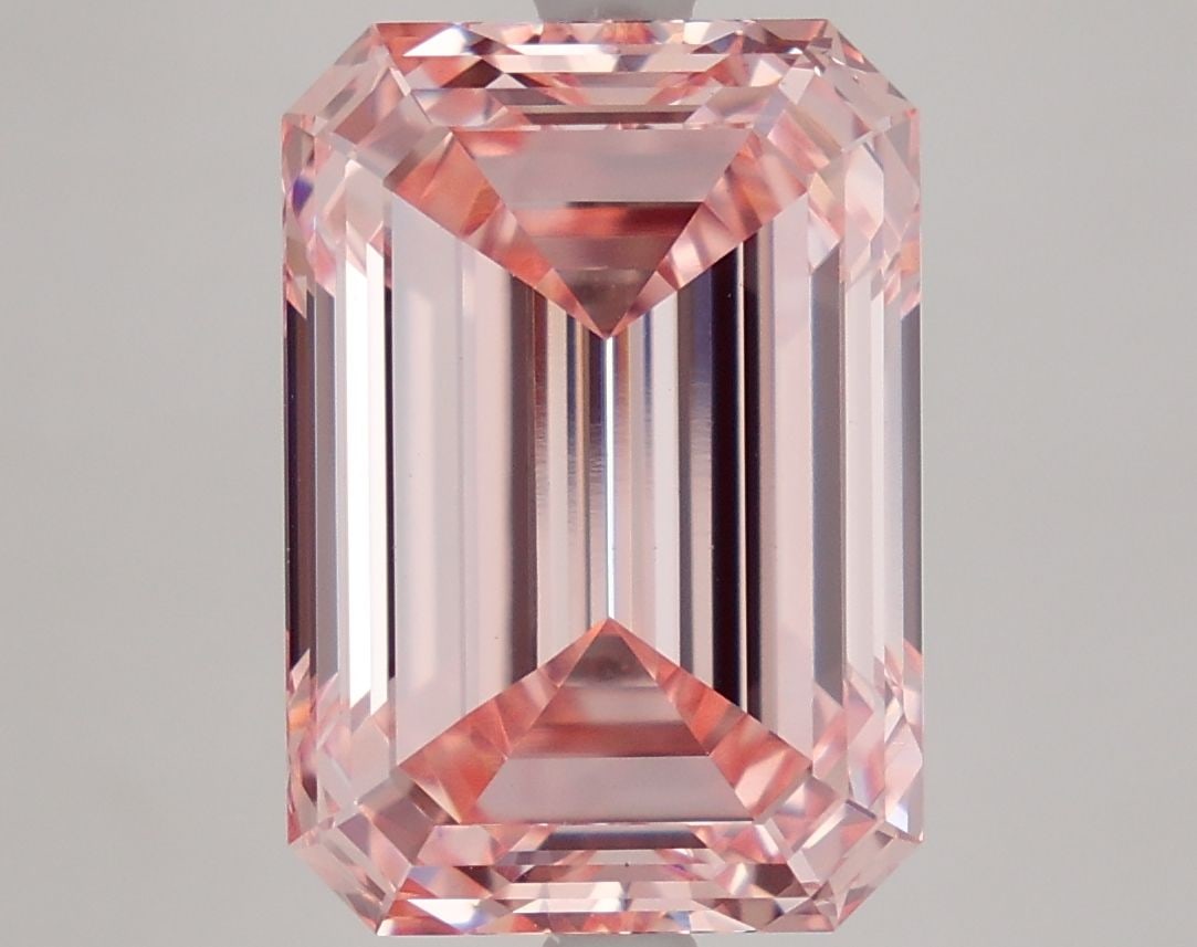 Loose Diamond - EMERALD 7.25ct Fancy Intense Pink VVS2: Loose Diamond - EMERALD 7.25ct Fancy Intense Pink VVS2 Source: This is a real non-mined Diamond that has been grown in a lab Shape: EMERALD Carats: 7.25 Color: Fancy Intense Pink Certification: IGI Vi