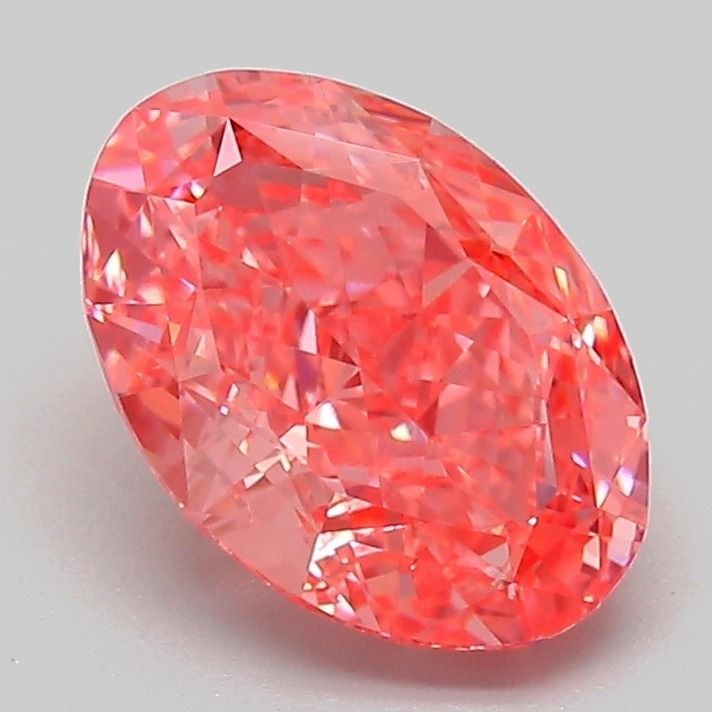 Loose Diamond - OVAL 2.17ct Fancy Vivid Pink VS2: Loose Diamond - OVAL 2.17ct Fancy Vivid Pink VS2 Source: This is a real non-mined Diamond that has been grown in a lab Shape: OVAL Carats: 2.17 Color: Fancy Vivid Pink Certification: IGI Video: