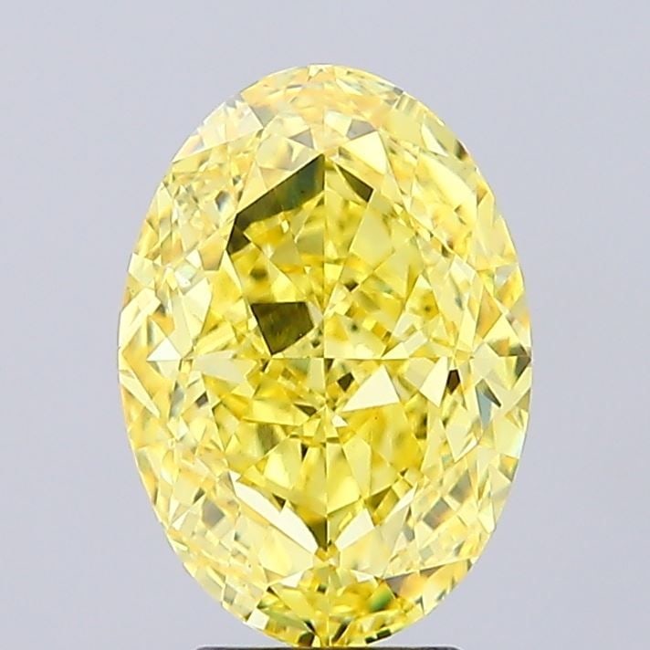 Loose Diamond - OVAL 4.7ct Fancy Vivid Yellow VS1: Loose Diamond - OVAL 4.7ct Fancy Vivid Yellow VS1 Source: This is a real non-mined Diamond that has been grown in a lab Shape: OVAL Carats: 4.7 Color: Fancy Vivid Yellow Certification: IGI Video: