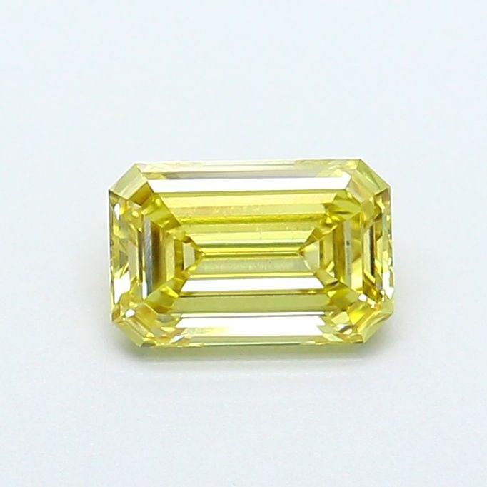 Loose Diamond - EMERALD 1.01ct Fancy Light Yellow VS2: Loose Diamond - EMERALD 1.01ct Fancy Light Yellow VS2 Source: This is a real non-mined Diamond that has been grown in a lab Shape: EMERALD Carats: 1.01 Color: Fancy Light Yellow Certification: IGI Vid