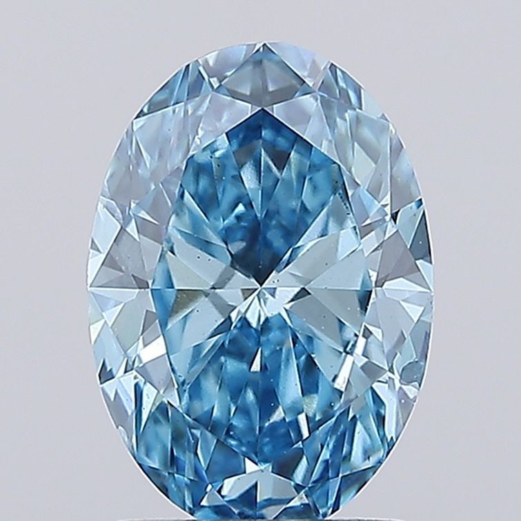 Loose Diamond - OVAL 2.03ct Fancy Vivid Blue SI1: Loose Diamond - OVAL 2.03ct Fancy Vivid Blue SI1 Source: This is a real non-mined Diamond that has been grown in a lab Shape: OVAL Carats: 2.03 Color: Fancy Vivid Blue Certification: IGI Video: