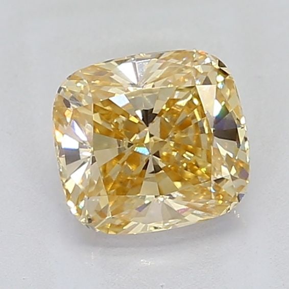 Loose Diamond - CUSHION MODIFIED 2.09ct Fancy Intense Yellow VVS2: Loose Diamond - CUSHION MODIFIED 2.09ct Fancy Intense Yellow VVS2 Source: This is a real non-mined Diamond that has been grown in a lab Shape: CUSHION MODIFIED Carats: 2.09 Color: Fancy Intense Yellow