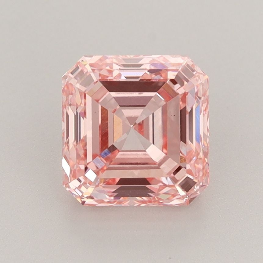 Loose Diamond - SQUARE EMERALD 2.14ct Fancy Intense Pink VS1: Loose Diamond - SQUARE EMERALD 2.14ct Fancy Intense Pink VS1 Source: This is a real non-mined Diamond that has been grown in a lab Shape: SQUARE EMERALD Carats: 2.14 Color: Fancy Intense Pink Certific