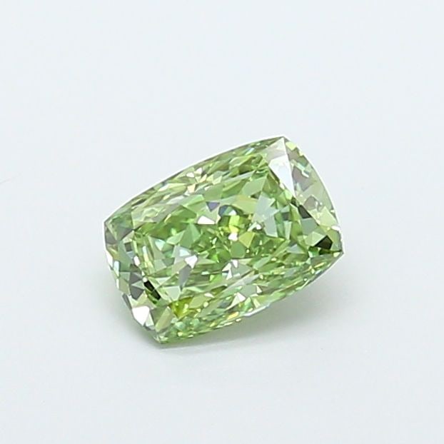 Loose Diamond - CUSHION MODIFIED 1.03ct Fancy Vivid Green VVS2: Loose Diamond - CUSHION MODIFIED 1.03ct Fancy Vivid Green VVS2 Source: This is a real non-mined Diamond that has been grown in a lab Shape: CUSHION MODIFIED Carats: 1.03 Color: Fancy Vivid Green Certi