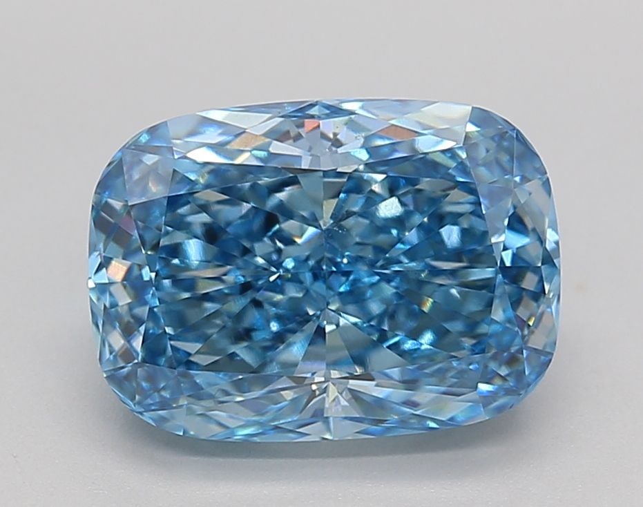 Loose Diamond - CUSHION BRILLIANT 3.2ct Fancy Blue VS1: Loose Diamond - CUSHION BRILLIANT 3.2ct Fancy Blue VS1 Source: This is a real non-mined Diamond that has been grown in a lab Shape: CUSHION BRILLIANT Carats: 3.2 Color: Fancy Blue Certification: IGI V