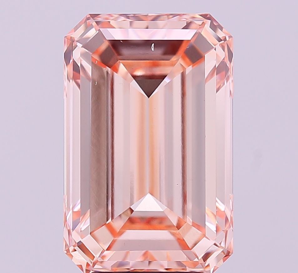 Loose Diamond - EMERALD 8.02ct Fancy Brownish Orange VS2: Loose Diamond - EMERALD 8.02ct Fancy Brownish Orange VS2 Source: This is a real non-mined Diamond that has been grown in a lab Shape: EMERALD Carats: 8.02 Color: Fancy Brownish Orange Certification: I