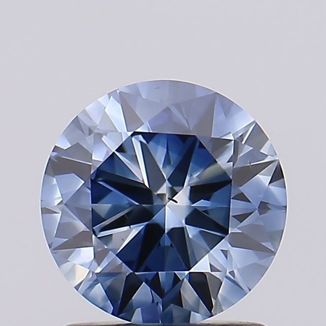 Loose Diamond - ROUND 1.23ct Fancy Vivid Blue VS2: Loose Diamond - ROUND 1.23ct Fancy Vivid Blue VS2 Source: This is a real non-mined Diamond that has been grown in a lab Shape: ROUND Carats: 1.23 Color: Fancy Vivid Blue Certification: NONE Video: