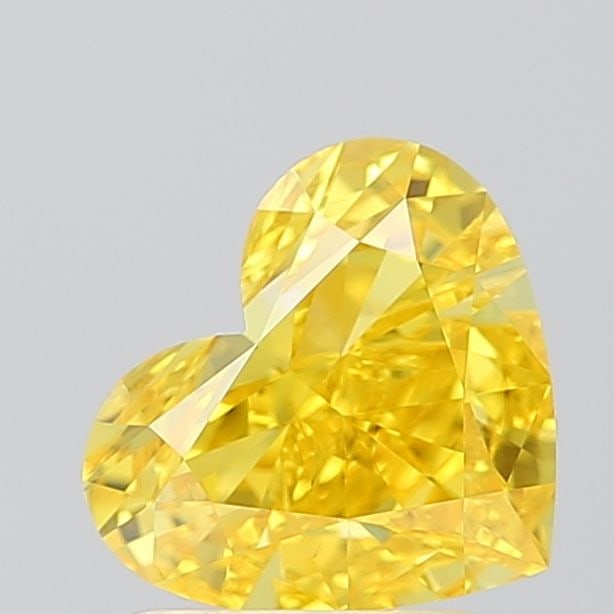 Loose Diamond - HEART 1.5ct Fancy Vivid Yellow VS1: Loose Diamond - HEART 1.5ct Fancy Vivid Yellow VS1 Source: This is a real non-mined Diamond that has been grown in a lab Shape: HEART Carats: 1.5 Color: Fancy Vivid Yellow Certification: IGI Video: