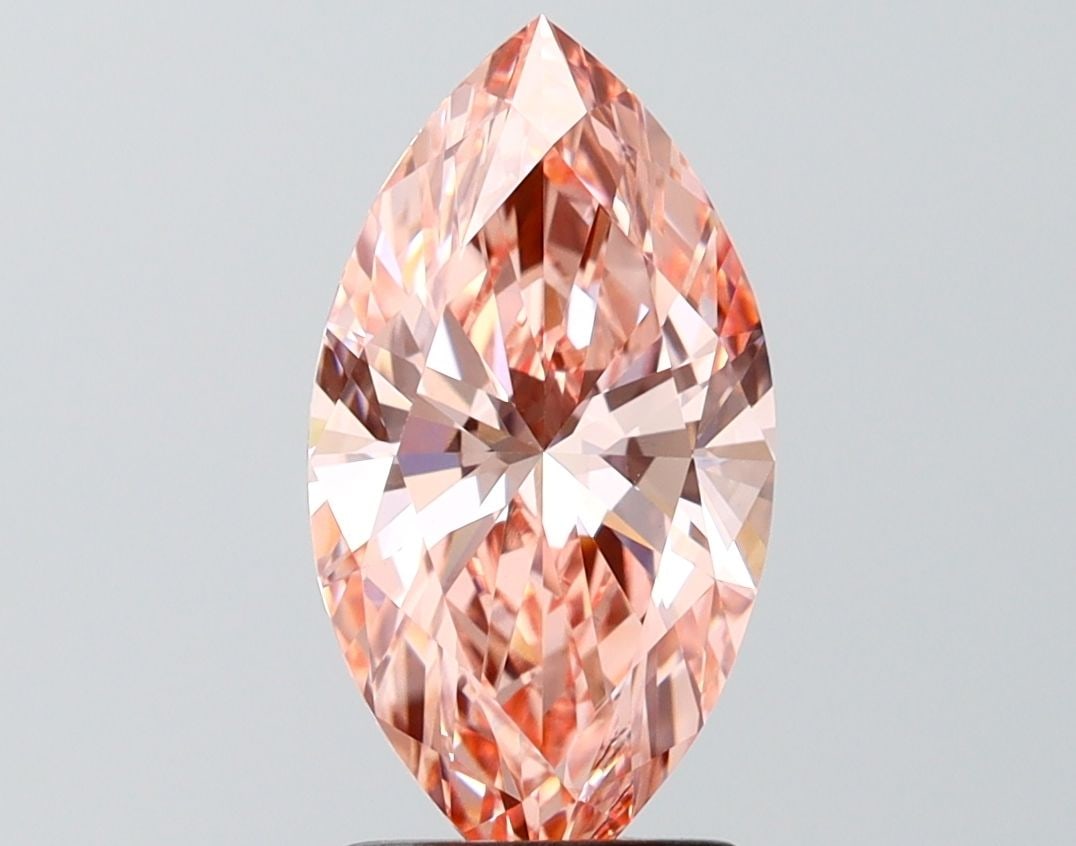 Loose Diamond - MARQUISE 2.05ct Fancy Vivid Pink VVS2: Loose Diamond - MARQUISE 2.05ct Fancy Vivid Pink VVS2 Source: This is a real non-mined Diamond that has been grown in a lab Shape: MARQUISE Carats: 2.05 Color: Fancy Vivid Pink Certification: IGI Vide