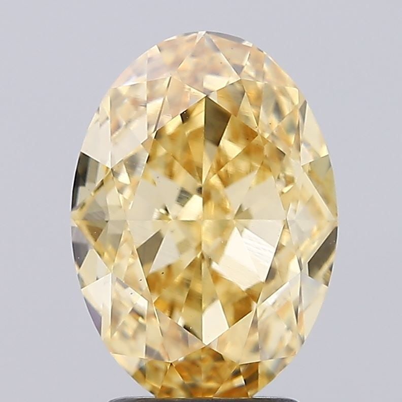 Loose Diamond - OVAL 3.31ct Fancy Intense Yellow VS1: Loose Diamond - OVAL 3.31ct Fancy Intense Yellow VS1 Source: This is a real non-mined Diamond that has been grown in a lab Shape: OVAL Carats: 3.31 Color: Fancy Intense Yellow Certification: IGI Video