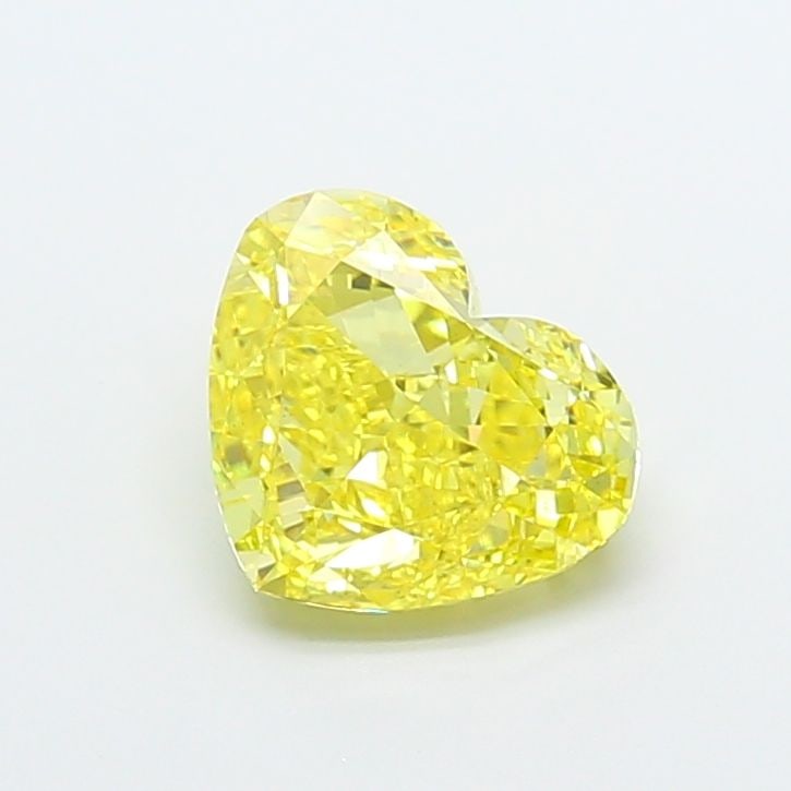 Loose Diamond - HEART 3.08ct Fancy Vivid Yellow VS1: Loose Diamond - HEART 3.08ct Fancy Vivid Yellow VS1 Source: This is a real non-mined Diamond that has been grown in a lab Shape: HEART Carats: 3.08 Color: Fancy Vivid Yellow Certification: IGI The Dia