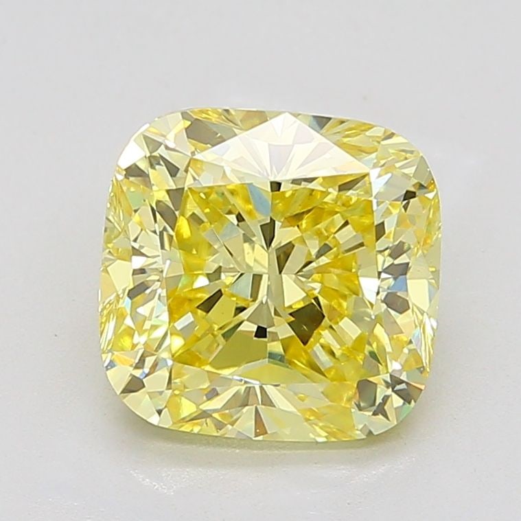 Loose Diamond - CUSHION MODIFIED 5.07ct Fancy Intense Yellow VS1: Loose Diamond - CUSHION MODIFIED 5.07ct Fancy Intense Yellow VS1 Source: This is a real non-mined Diamond that has been grown in a lab Shape: CUSHION MODIFIED Carats: 5.07 Color: Fancy Intense Yellow 