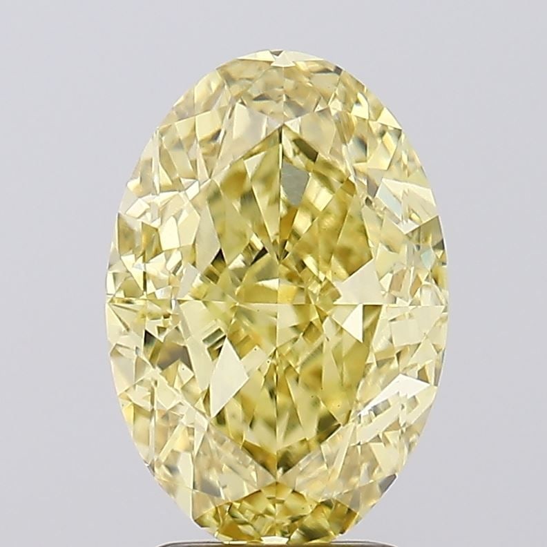 Loose Diamond - OVAL 4.04ct Fancy Intense Yellow VVS2: Loose Diamond - OVAL 4.04ct Fancy Intense Yellow VVS2 Source: This is a real non-mined Diamond that has been grown in a lab Shape: OVAL Carats: 4.04 Color: Fancy Intense Yellow Certification: IGI Vide