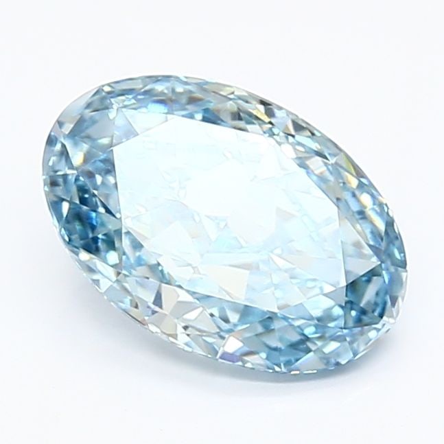 Loose Diamond - OVAL 1.93ct Fancy Vivid Blue VS1: Loose Diamond - OVAL 1.93ct Fancy Vivid Blue VS1 Source: This is a real non-mined Diamond that has been grown in a lab Shape: OVAL Carats: 1.93 Color: Fancy Vivid Blue Certification: IGI The Diamond D