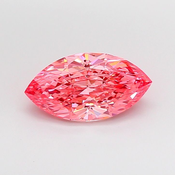 Loose Diamond - MARQUISE 2.05ct Fancy Vivid Pink VVS2: Loose Diamond - MARQUISE 2.05ct Fancy Vivid Pink VVS2 Source: This is a real non-mined Diamond that has been grown in a lab Shape: MARQUISE Carats: 2.05 Color: Fancy Vivid Pink Certification: IGI Vide