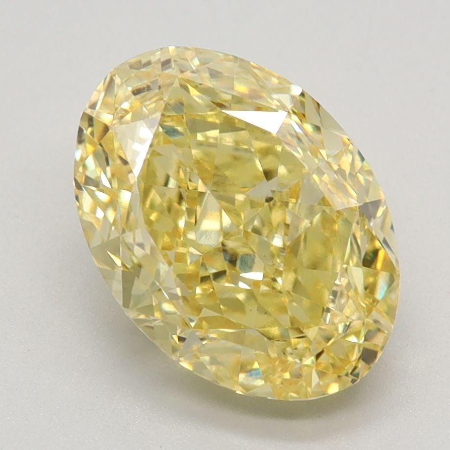 Loose Diamond - OVAL 2.72ct Fancy Vivid Yellow VS1: Loose Diamond - OVAL 2.72ct Fancy Vivid Yellow VS1 Source: This is a real non-mined Diamond that has been grown in a lab Shape: OVAL Carats: 2.72 Color: Fancy Vivid Yellow Certification: IGI Video: