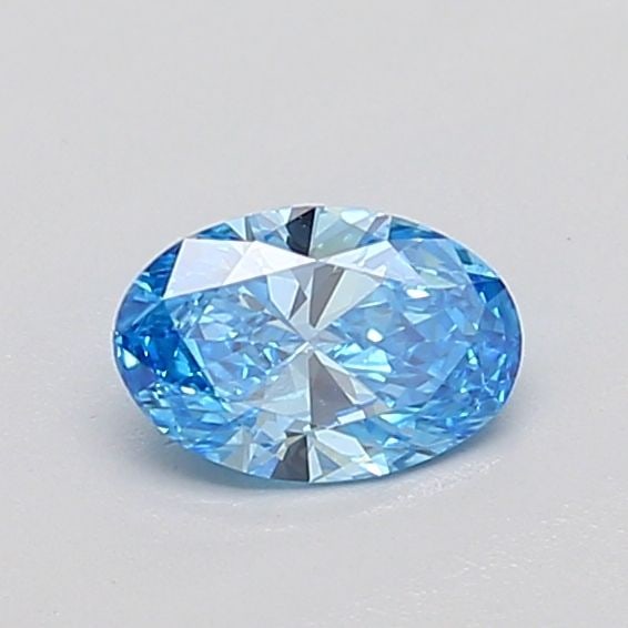 Loose Diamond - OVAL 0.38ct Fancy Vivid Blue VS1: Loose Diamond - OVAL 0.38ct Fancy Vivid Blue VS1 Source: This is a real non-mined Diamond that has been grown in a lab Shape: OVAL Carats: 0.38 Color: Fancy Vivid Blue Certification: IGI Video: